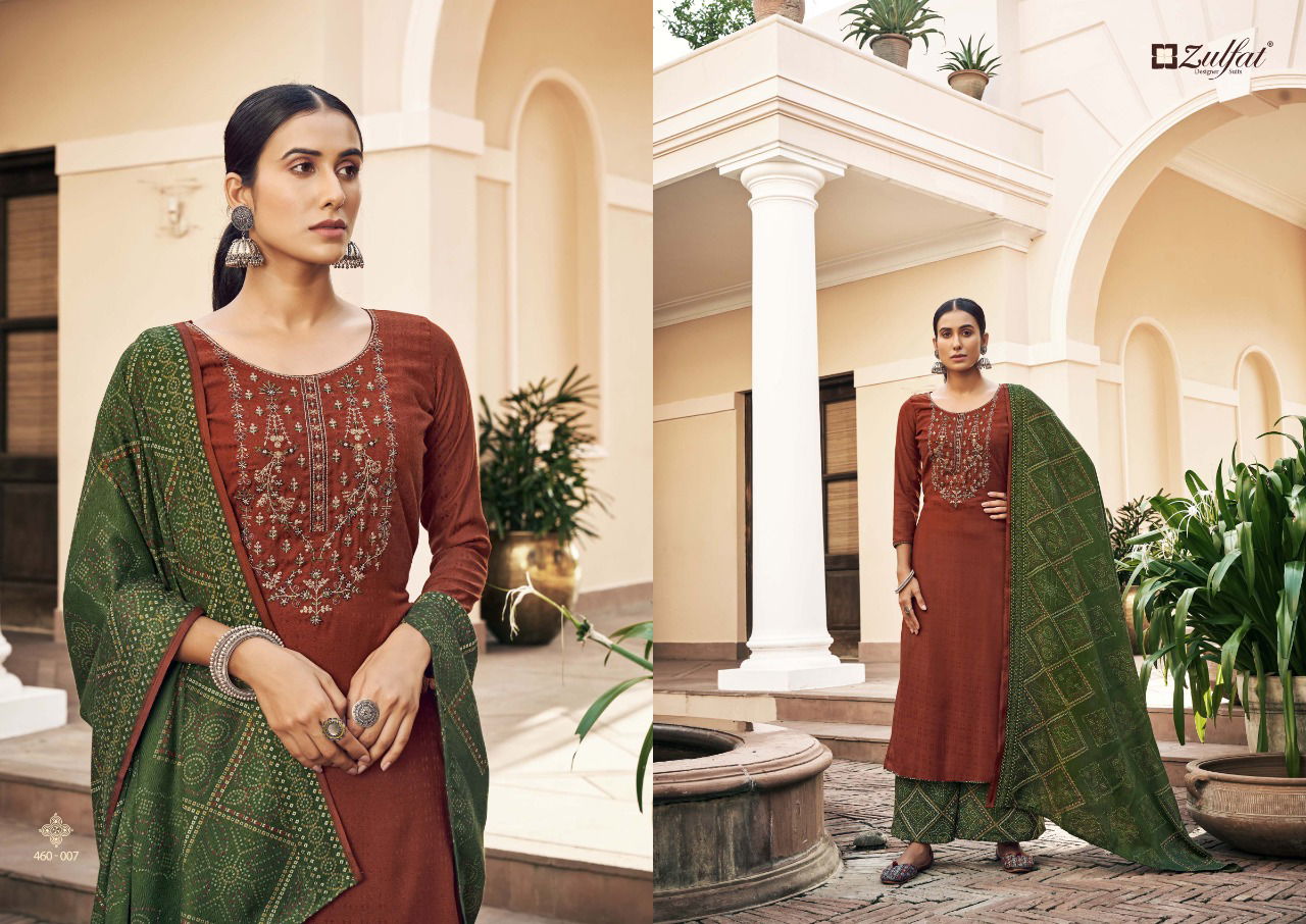 Zulfat Sohni Festive Wear Pashmina Whole Sale Dress Material Collection 